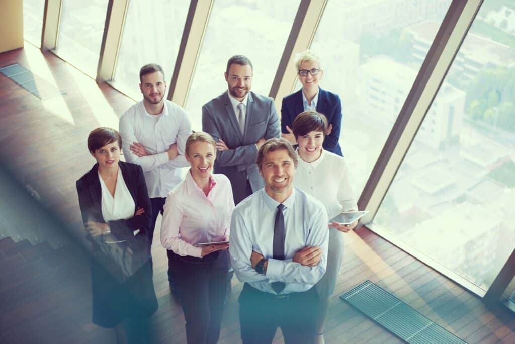 diverse business people group